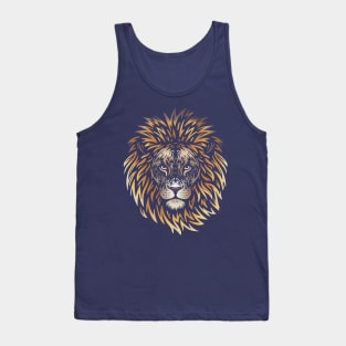 African Lion Face Tank Top